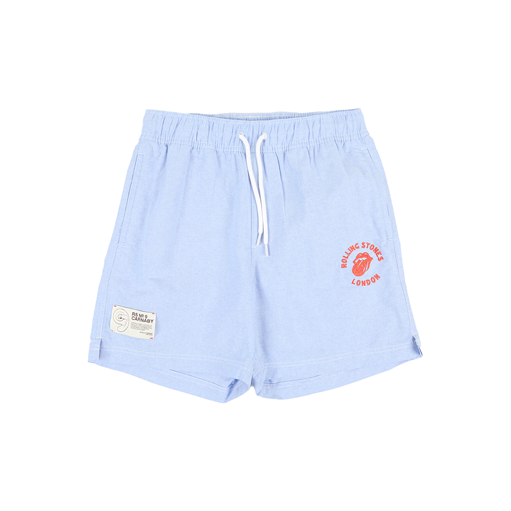 RS No. 9 - Rolling Stones London Logo Chambray Shorts
