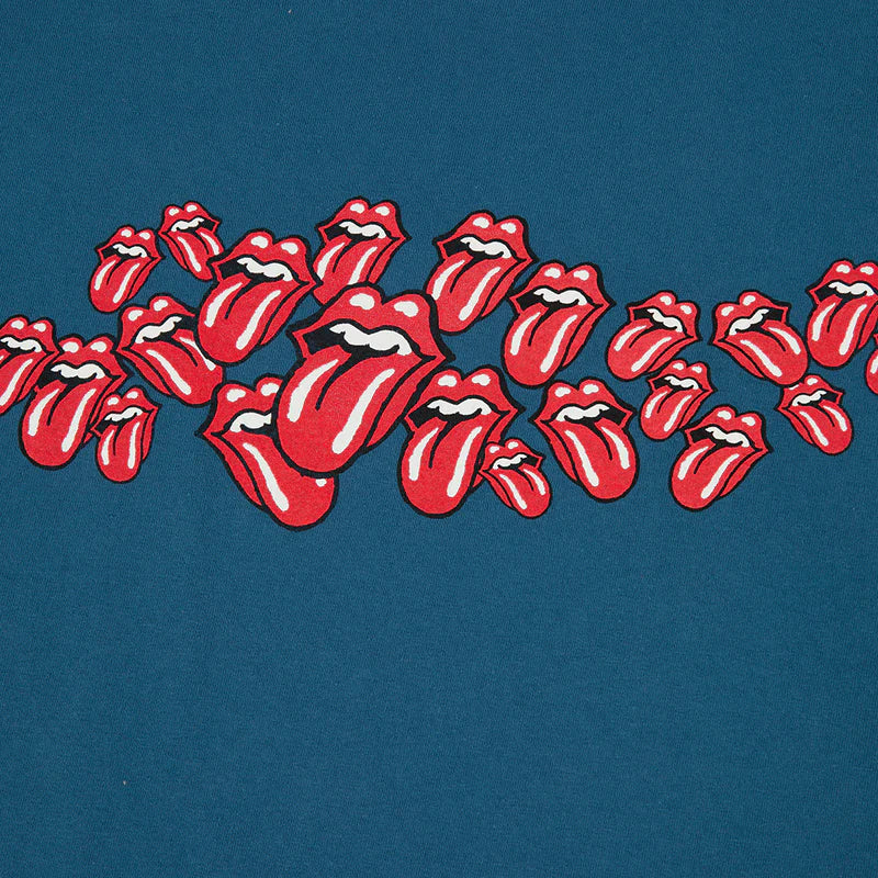 RS No. 9 - ROLLING STONES SCATTERED BLUE LICKS PRINTED LONGSLEEVE