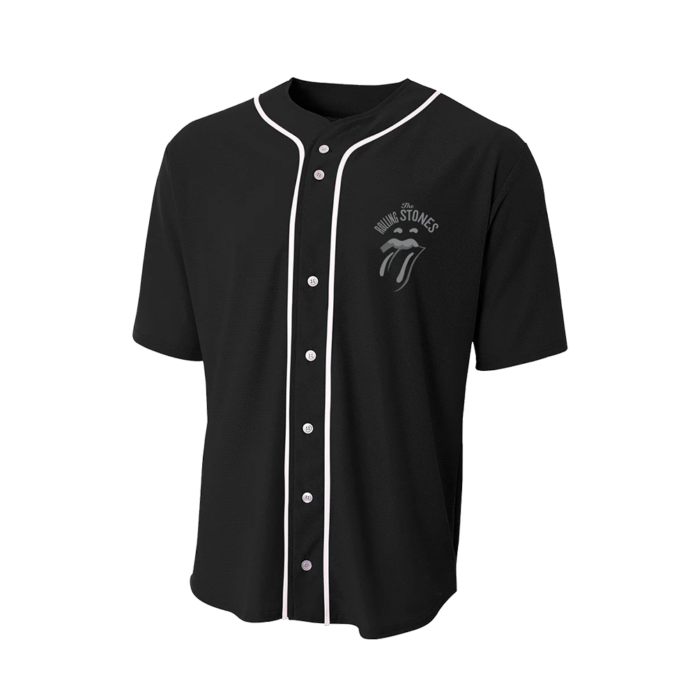 The Rolling Stones - Black Tonal Baseball Jersey