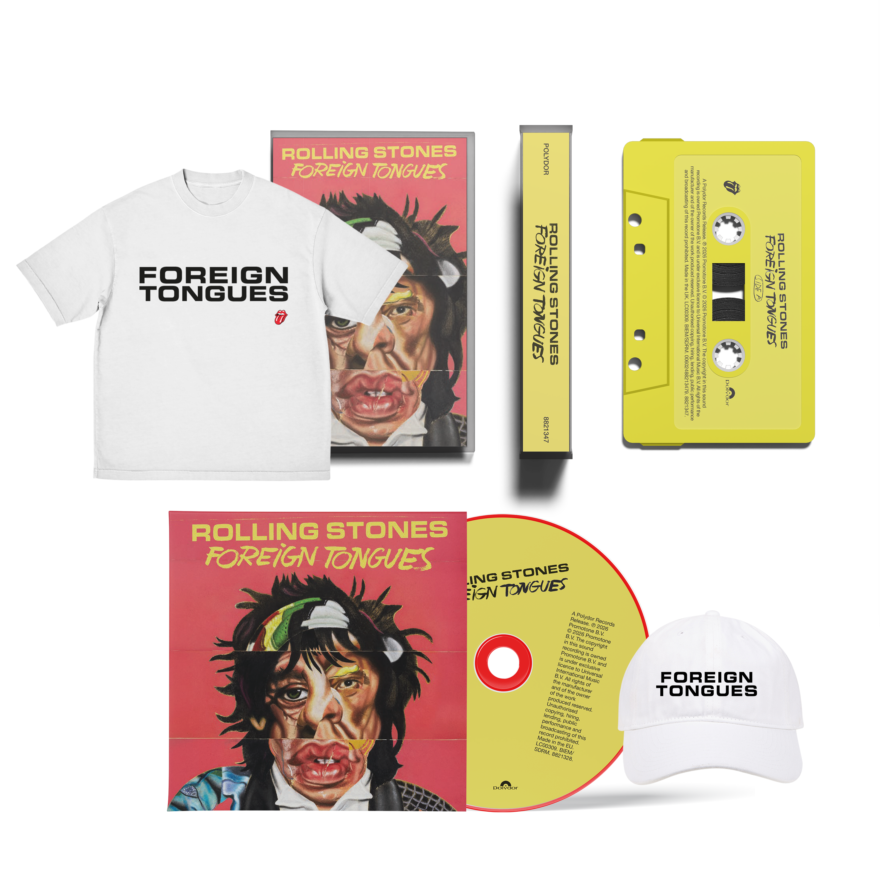 Foreign Tongues CD, Cassette, T-Shirt & Cap Bundle