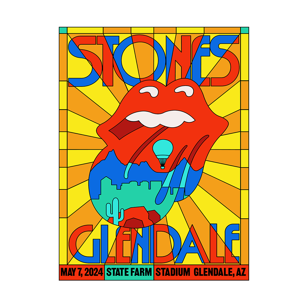 The Rolling Stones - Glendale, AZ 2024 Lithograph