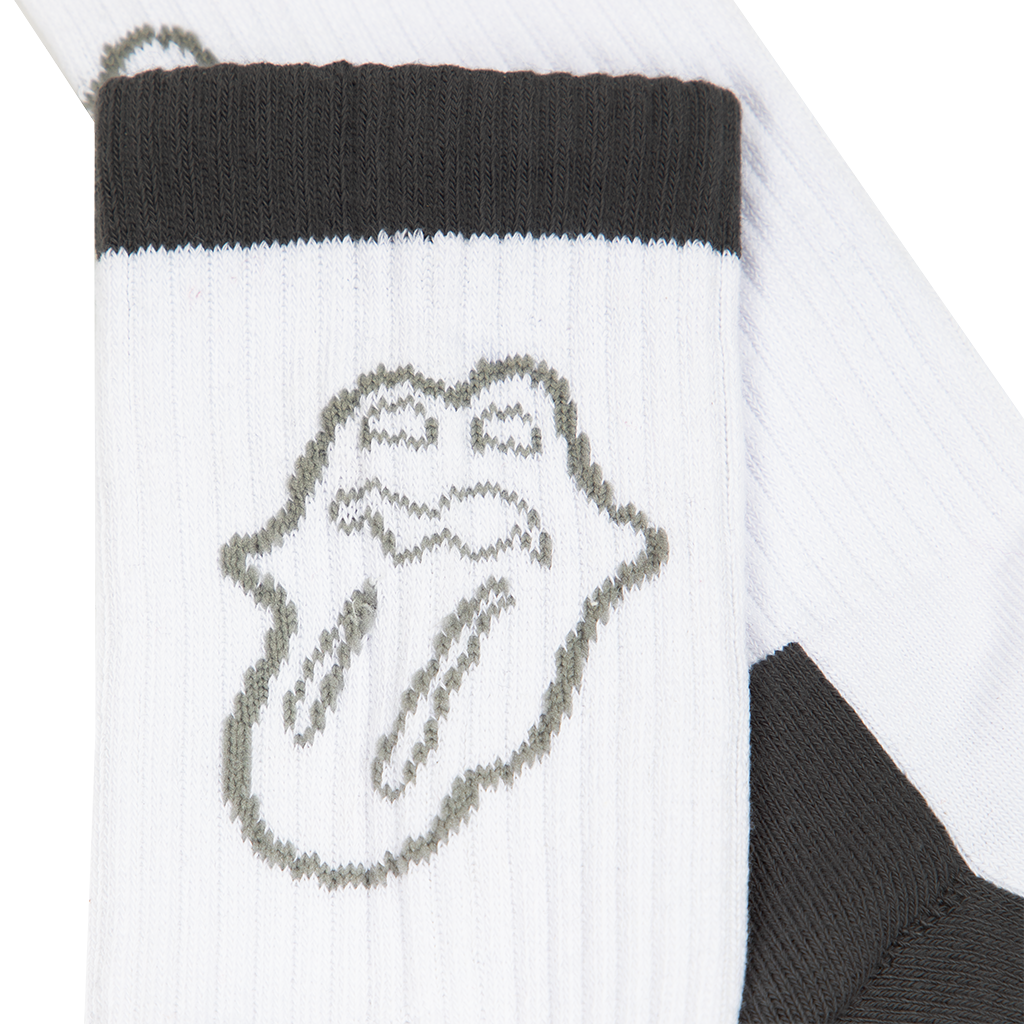 RS No. 9 - Tongue Logo Grey Mid Socks