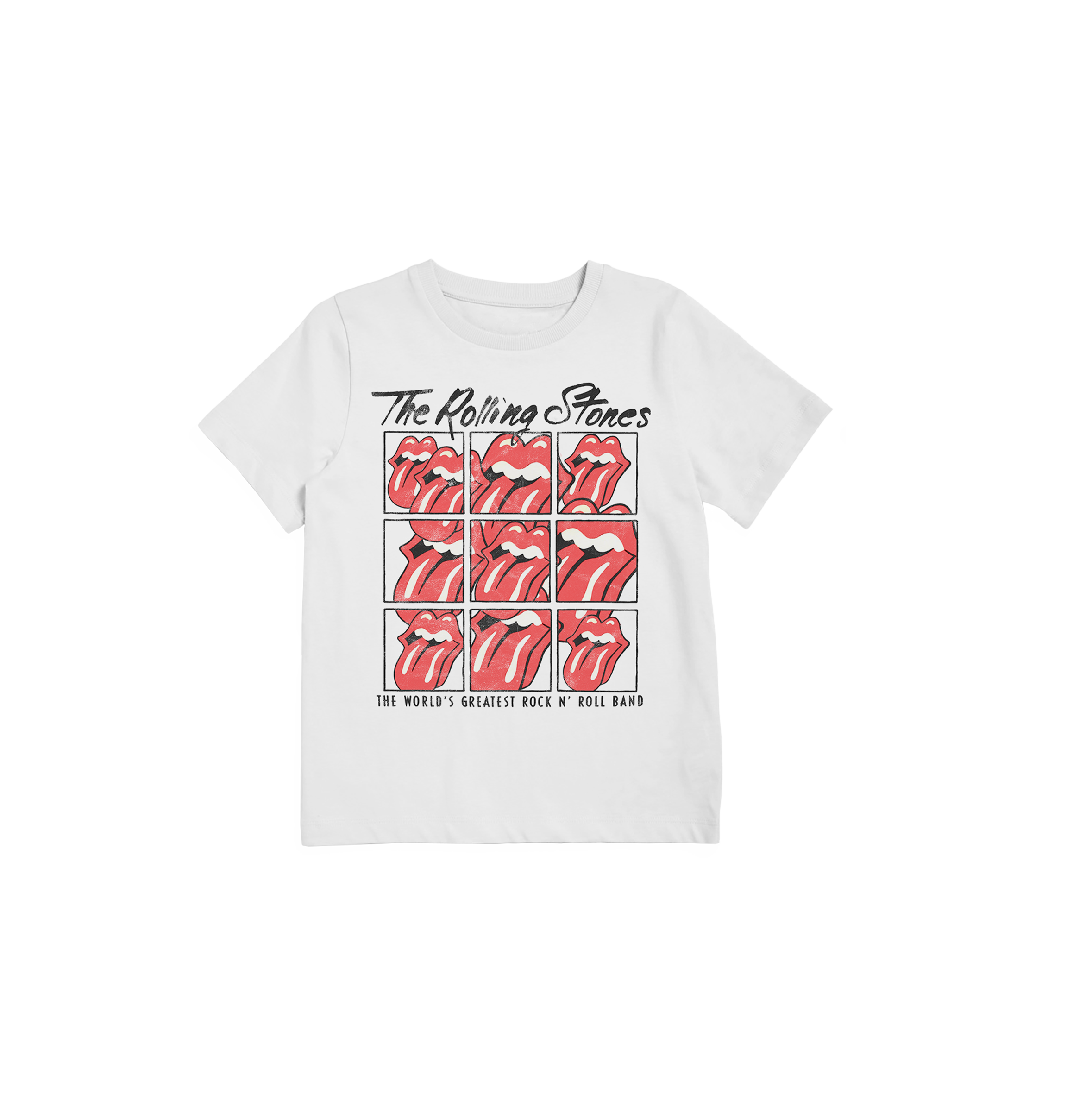 The Rolling Stones - Tongues Square Kids T-Shirt