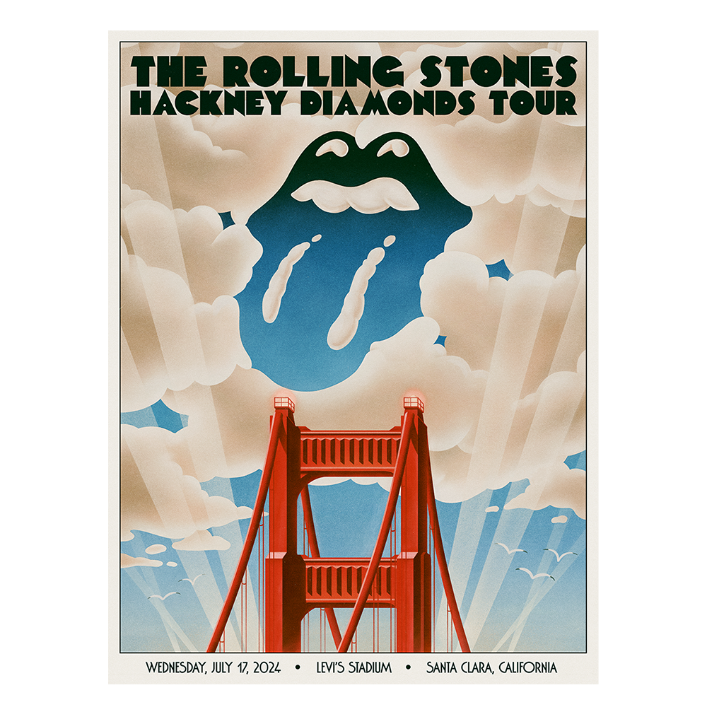 The Rolling Stones - Santa Clara, CA 2024 Lithograph