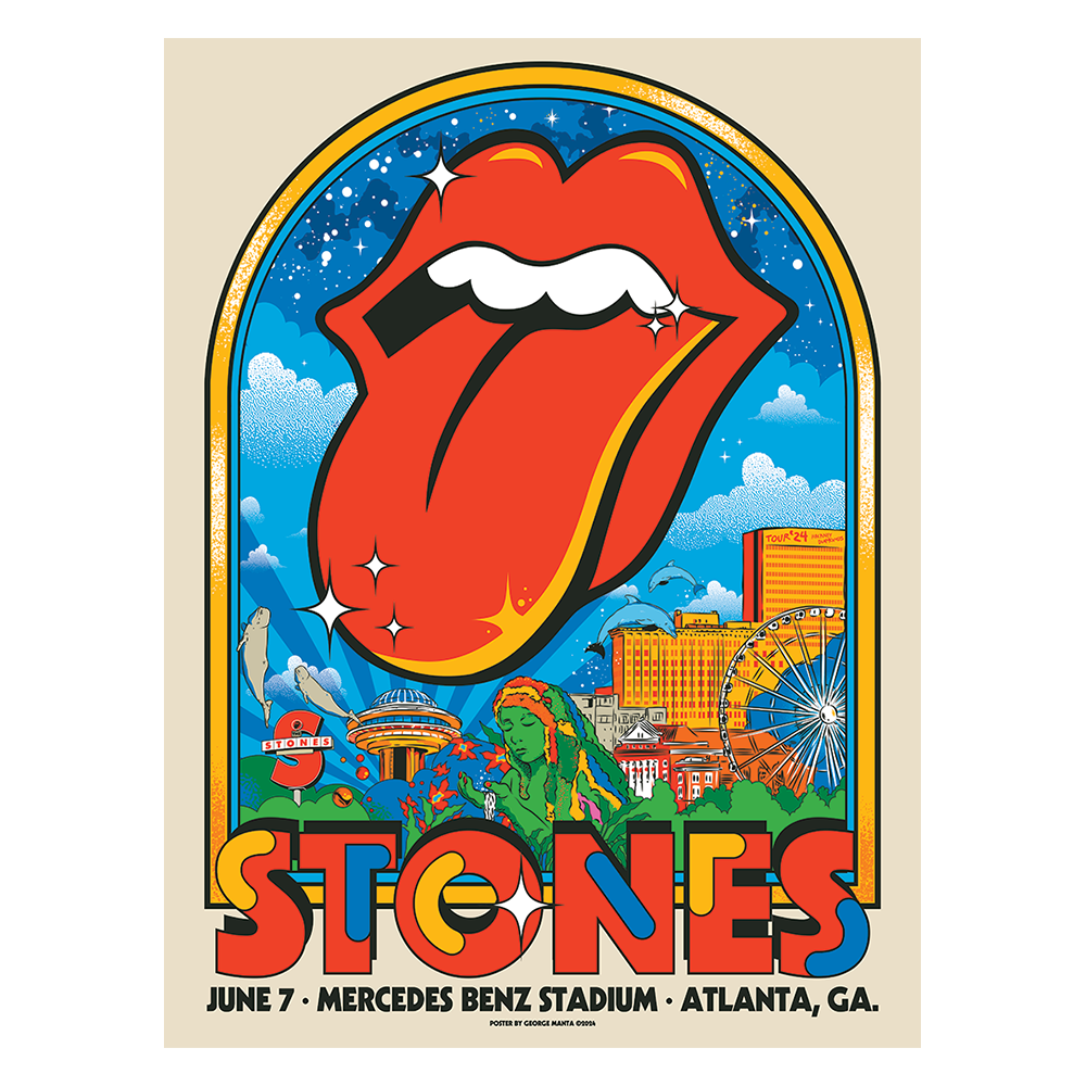 The Rolling Stones - Atlanta, GA 2024 Lithograph