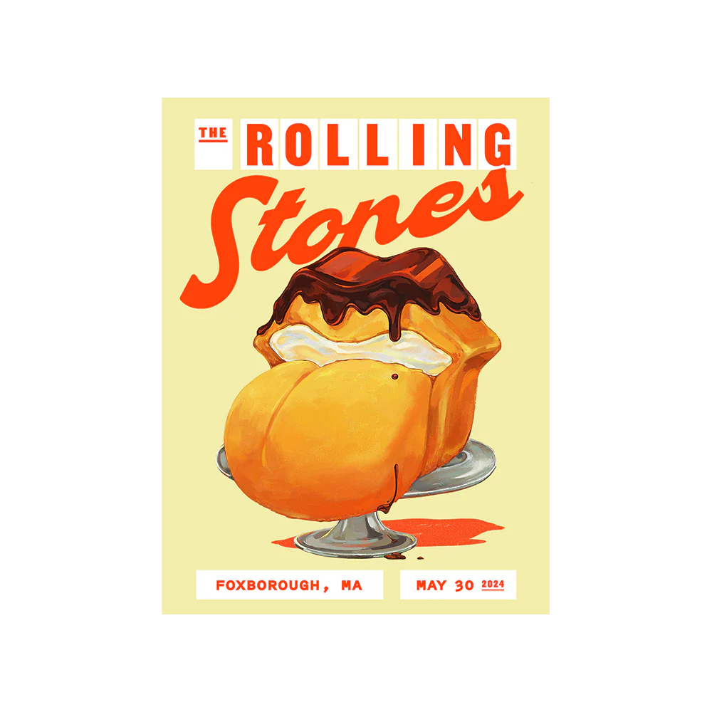 The Rolling Stones - Foxborough, MA 2024 Lithograph