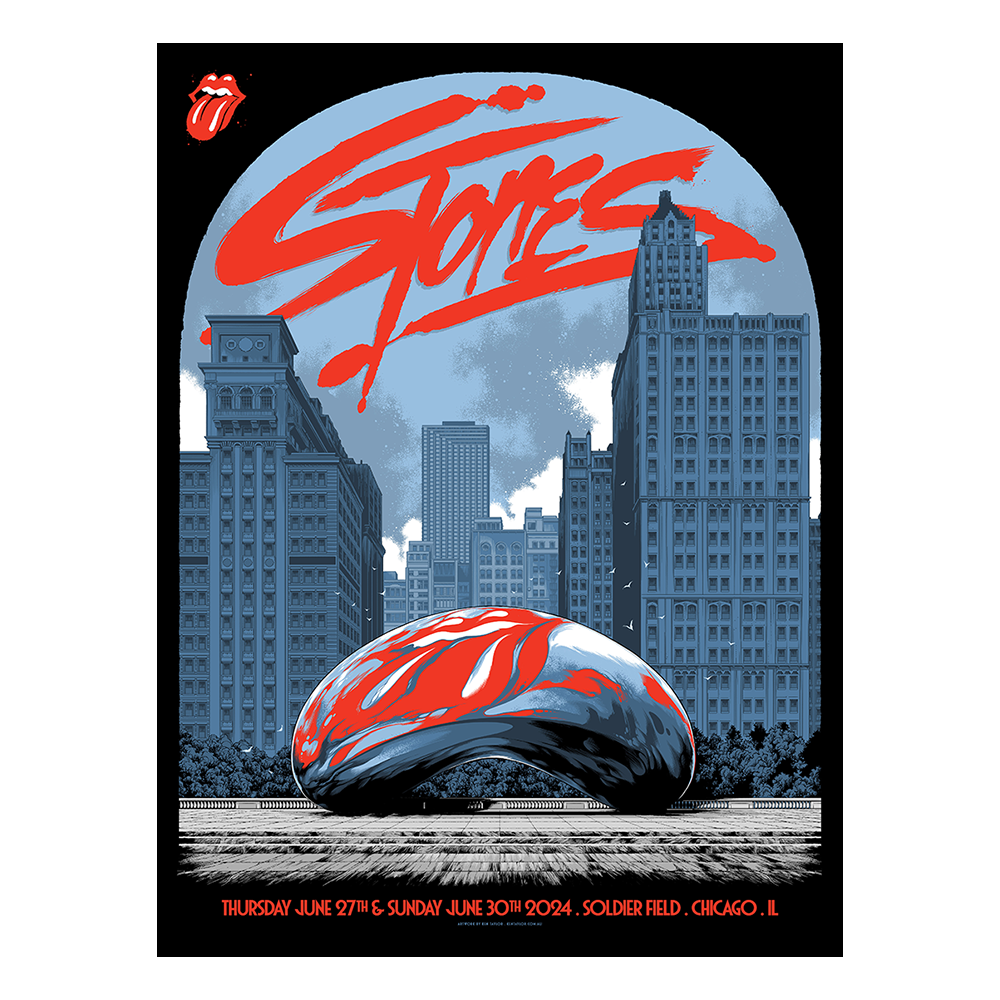 The Rolling Stones - Chicago, IL 2024 Lithograph