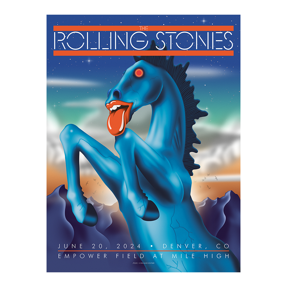 The Rolling Stones - Denver, CO 2024 Lithograph