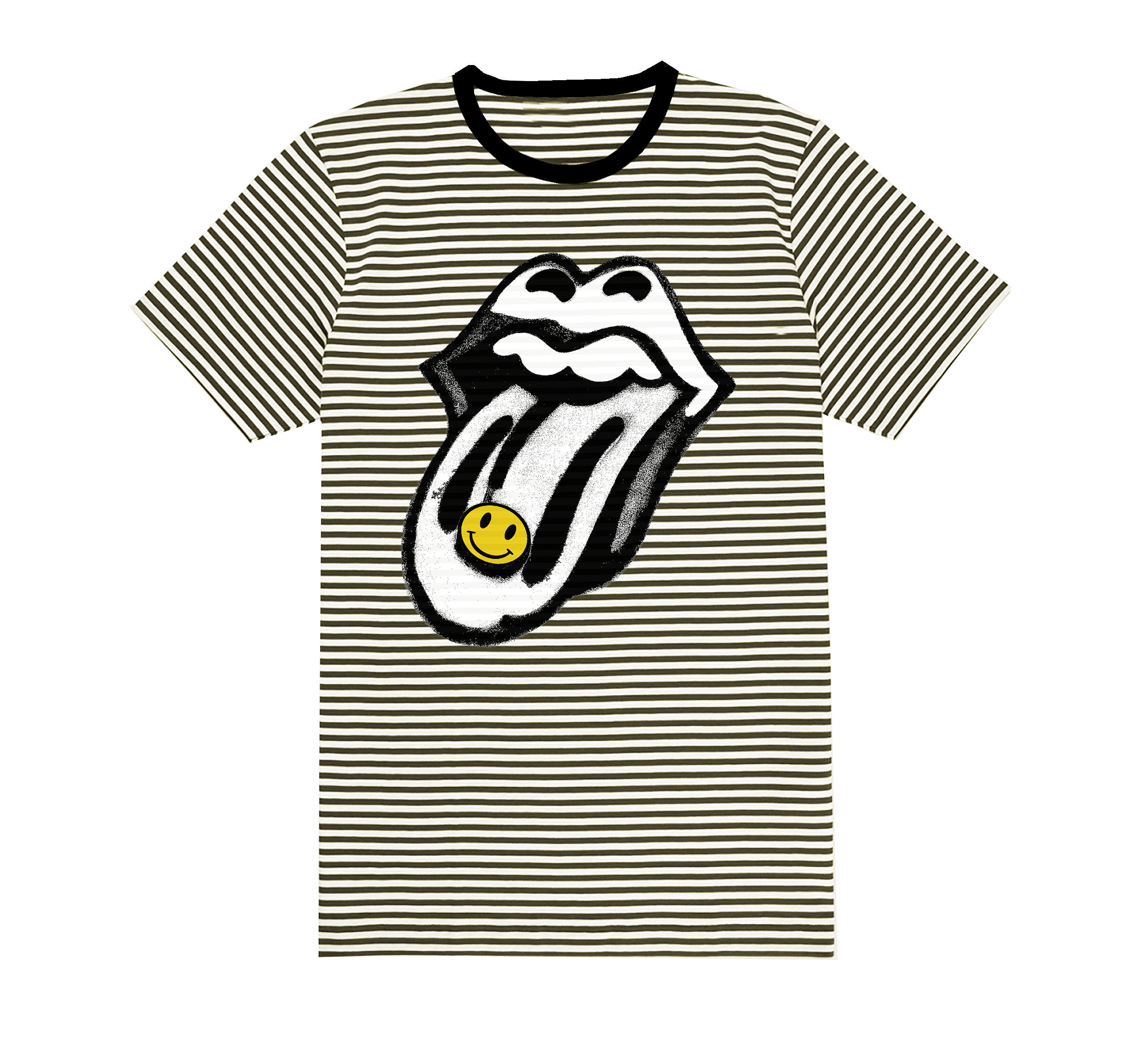 The Rolling Stones - Rolling Stones x Fatboy Slim Striped T-Shirt