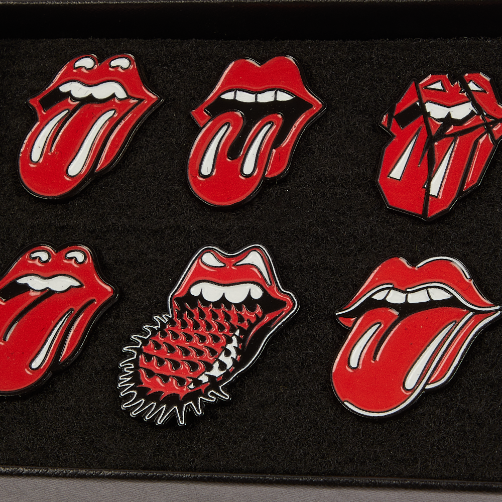 The Rolling Stones - Classic Lick Pin Gift Set - 6 pack box