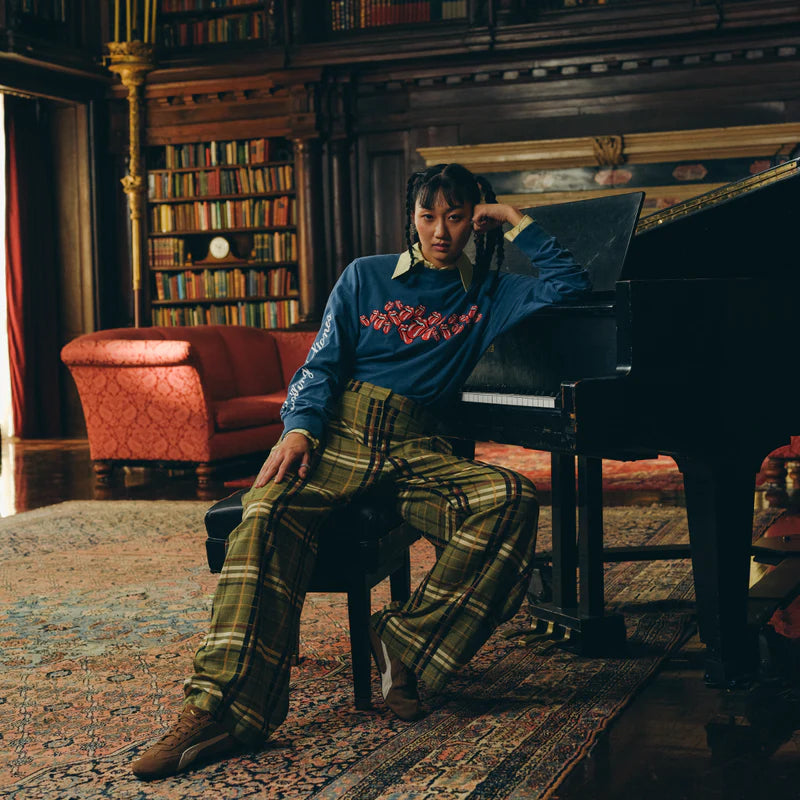 RS No. 9 - ROLLING STONES SCATTERED BLUE LICKS PRINTED LONGSLEEVE