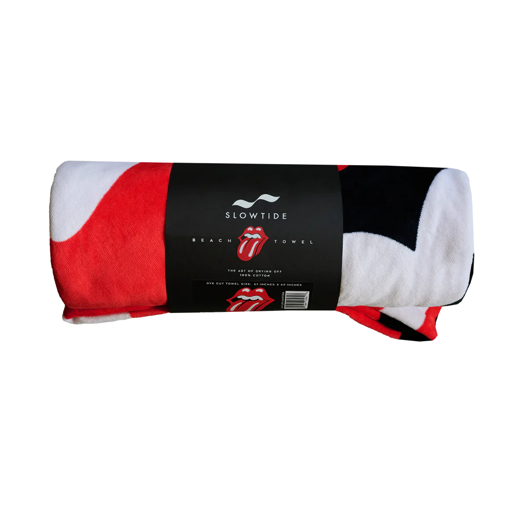 The Rolling Stones - Slowtide x Stones Classic Tongue Die Cut Beach Towel