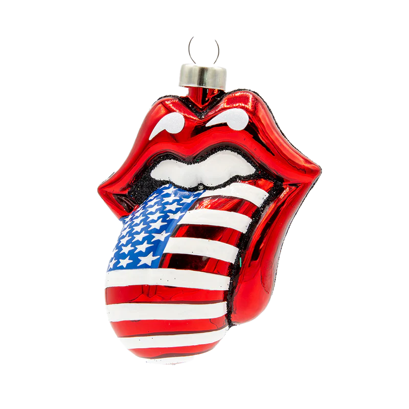 The Rolling Stones - American Flag Tongue Ornament