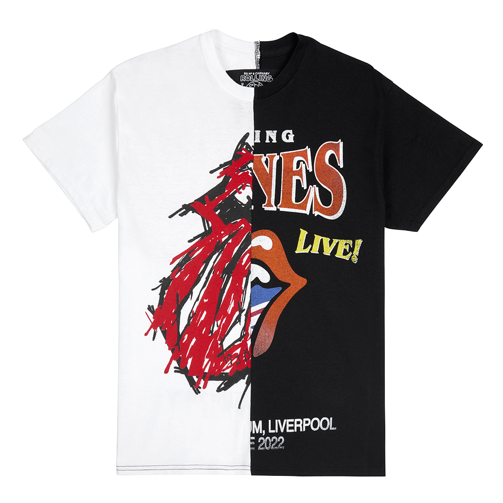 RS No. 9 - Stones:Reimagined Upcycled Tour 2 Panel T-shirt