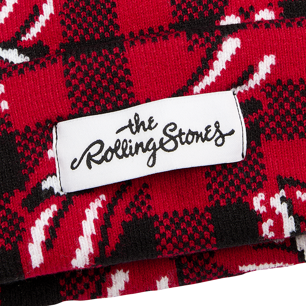 The Rolling Stones - RS Tongue Plaid Winter Beanie