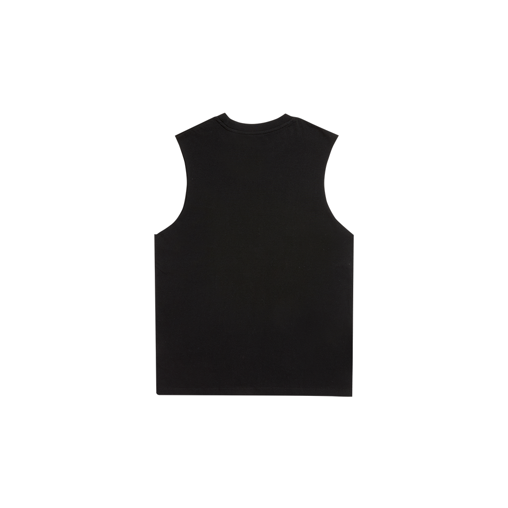 RS No. 9 - Classic Photo Sleeveless Black T-Shirt Vest