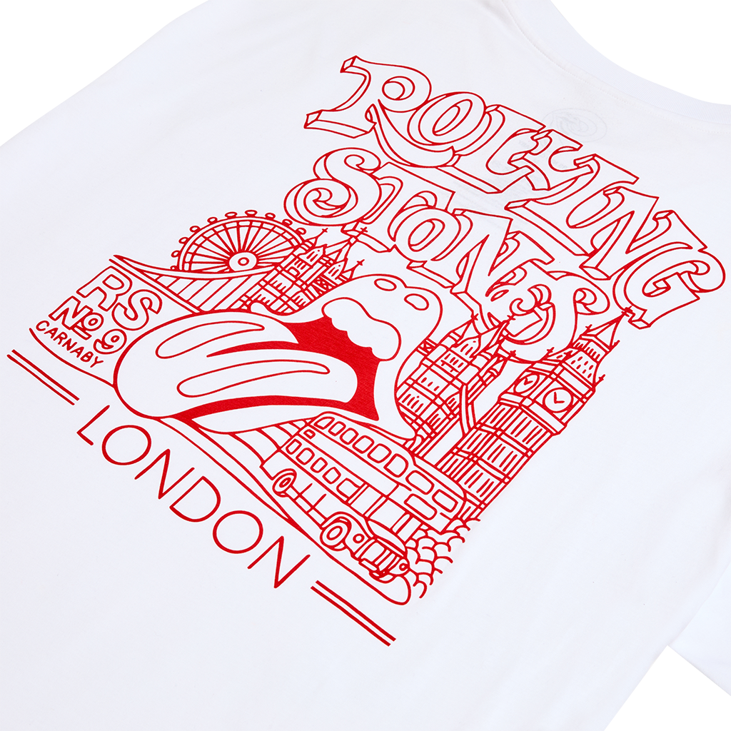 RS No. 9 - RS No. 9 London Graphic Oversized White T-Shirt