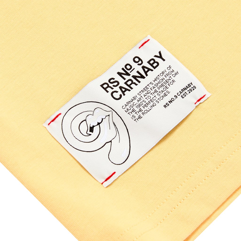 RS No. 9 - Rolling Stones Star Burst Logo Yellow T-Shirt