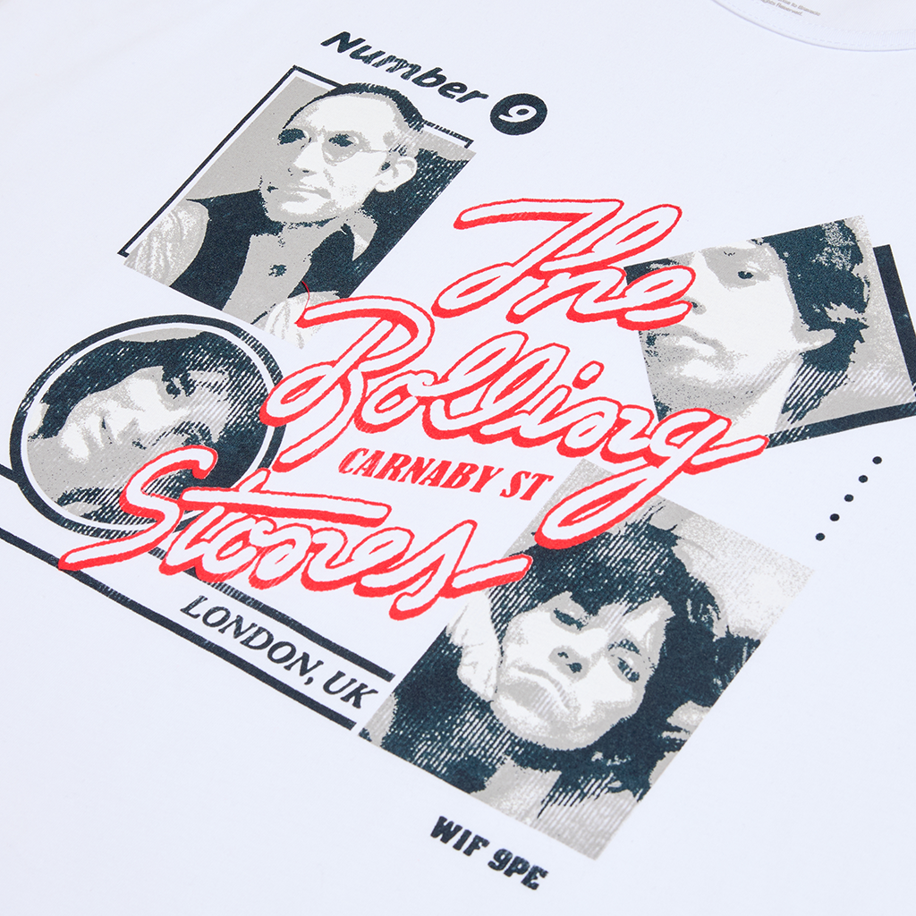 RS No. 9 - Stones Band Photo White Vest