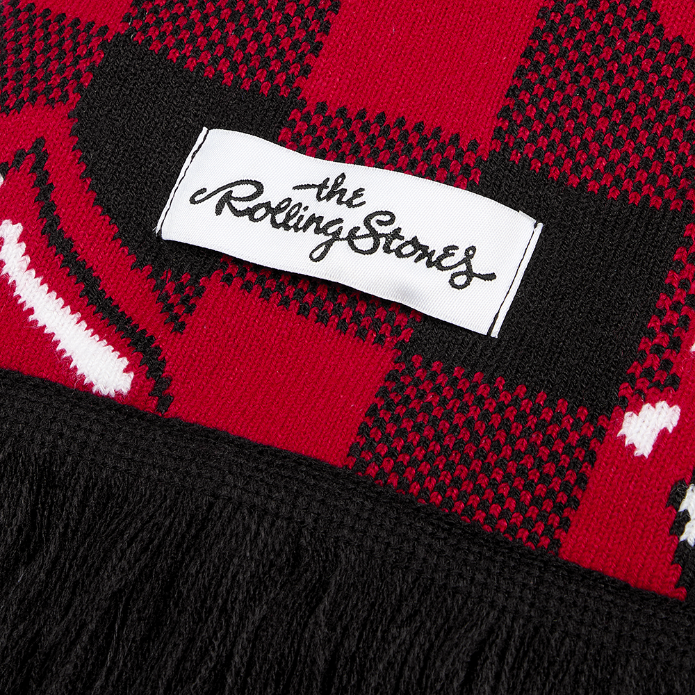 The Rolling Stones - RS Tongue Plaid Winter Scarf