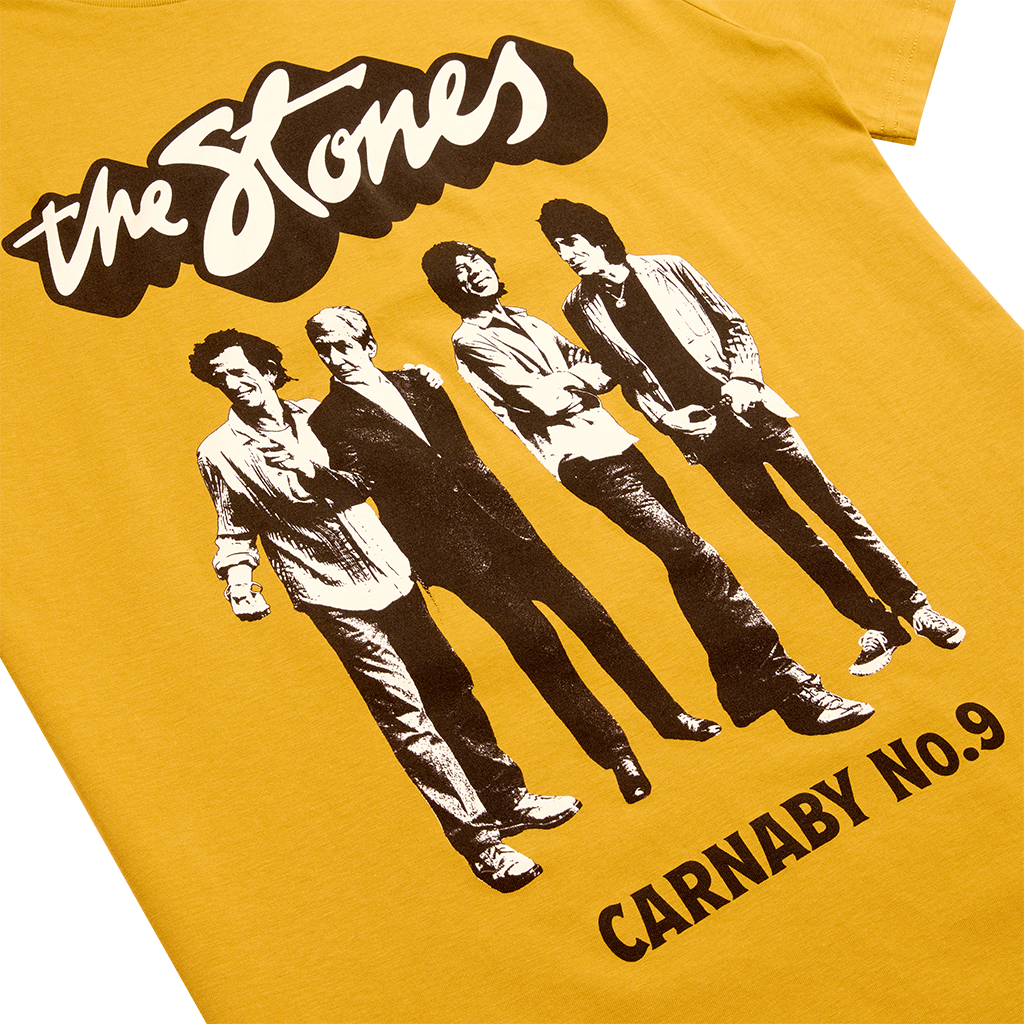 RS No. 9 - The Stones Band Figures Mustard T-Shirt