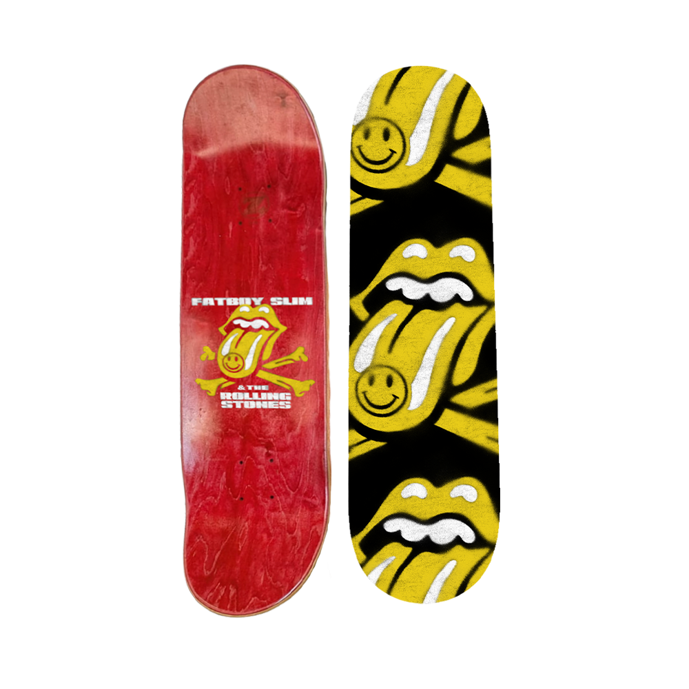 The Rolling Stones - Rolling Stones x Fatboy Slim Skate Deck