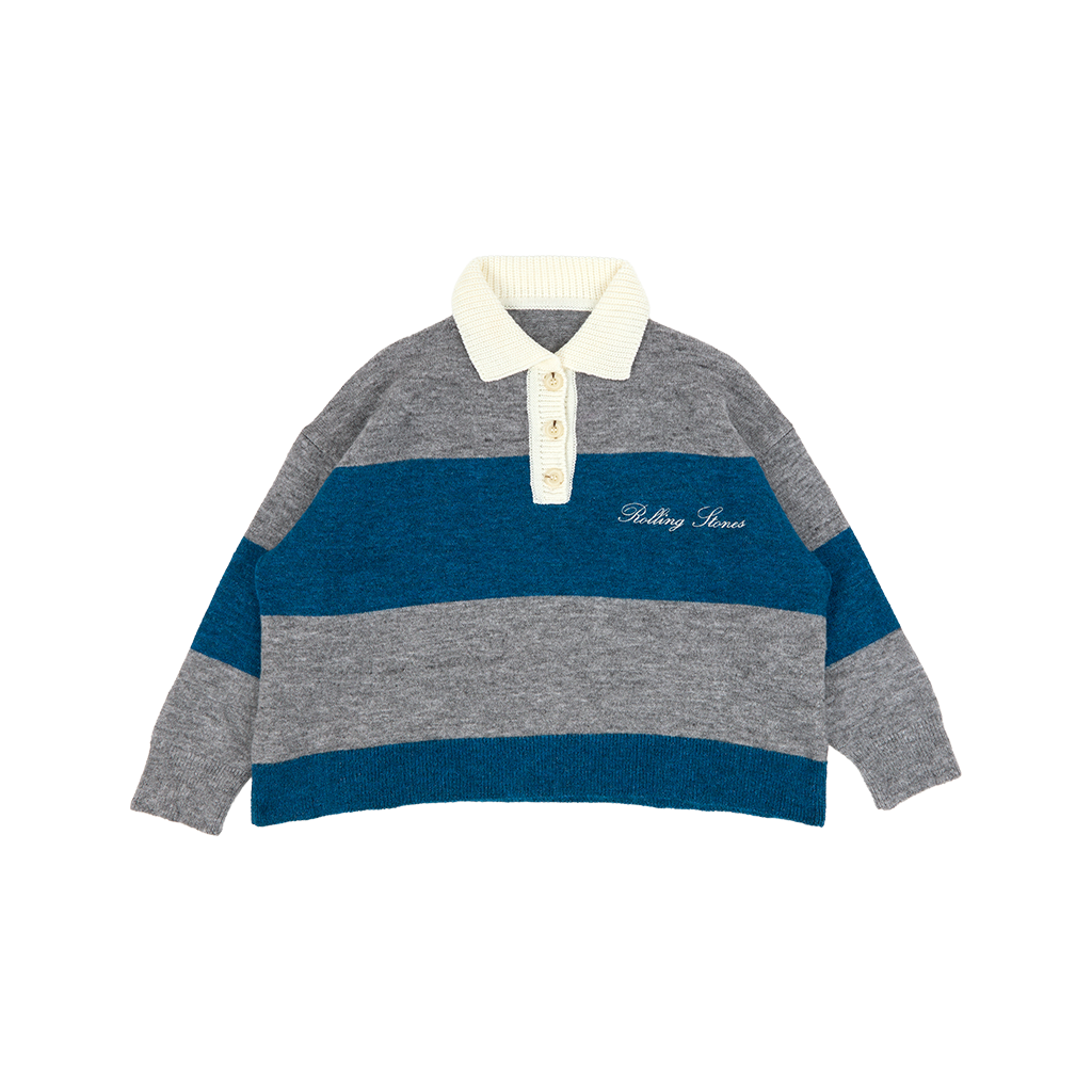 RS No. 9 - STONES CROPPED KNIT RUGBY JERSEY