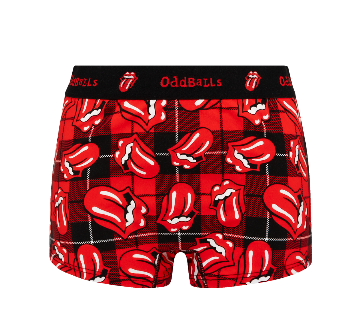 The Rolling Stones - The Rolling Stones x OddBalls Tartan Mens Boxer Shorts