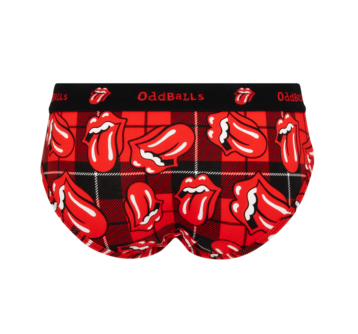 The Rolling Stones - The Rolling Stones x OddBalls Tartan Ladies Briefs