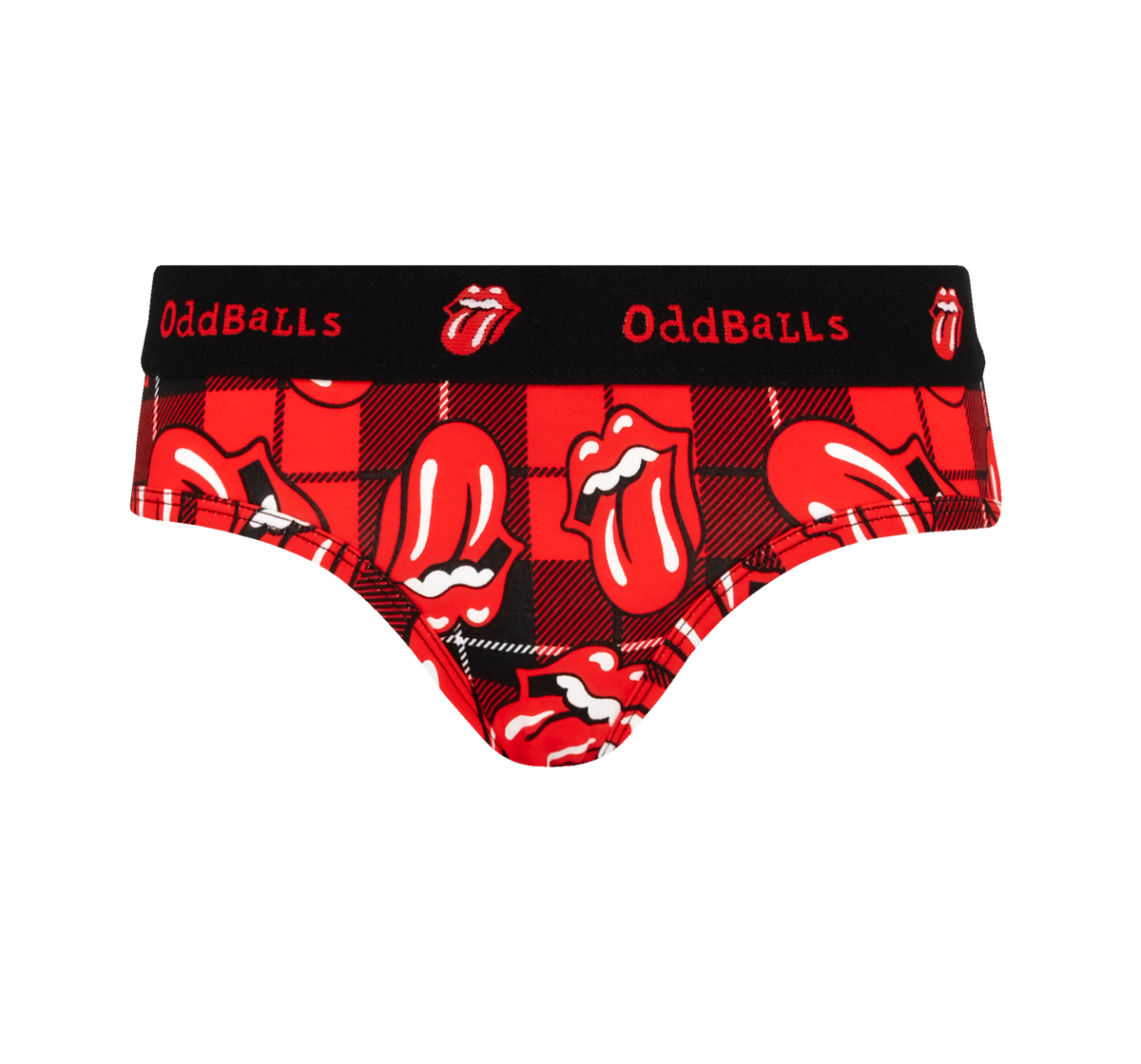 The Rolling Stones - The Rolling Stones x OddBalls Tartan Ladies Briefs