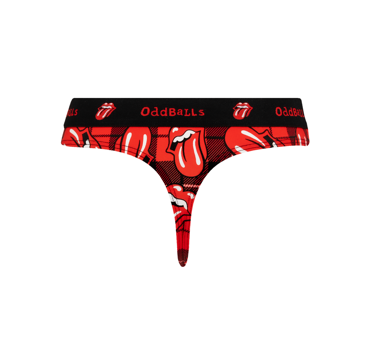 The Rolling Stones - The Rolling Stones x OddBalls Tartan Ladies Thong