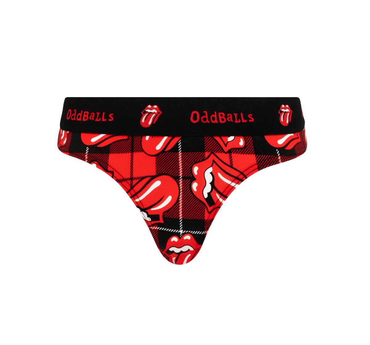 The Rolling Stones - The Rolling Stones x OddBalls Tartan Ladies Thong