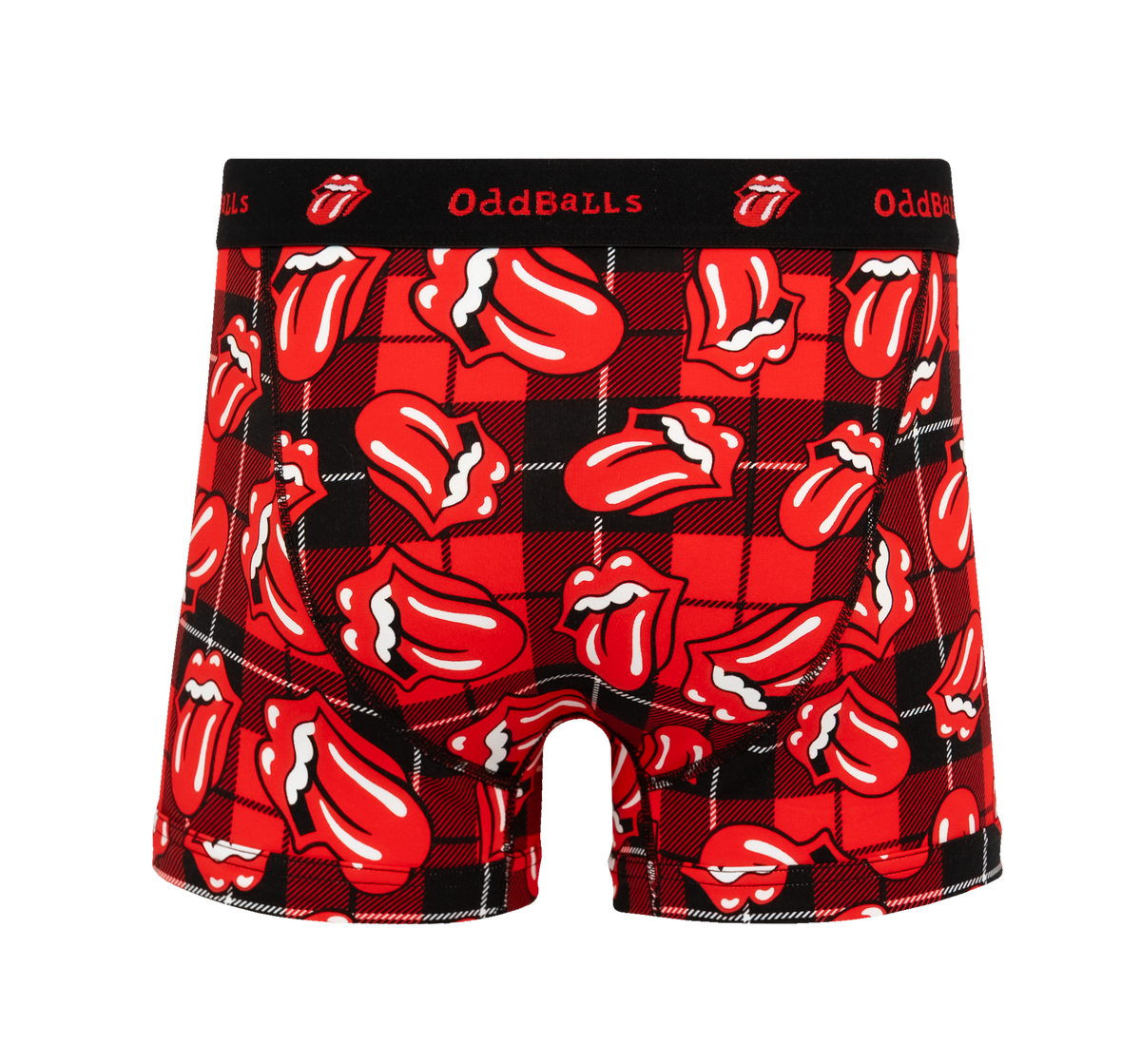 The Rolling Stones - The Rolling Stones x OddBalls Tartan Bamboo Mens Boxer Shorts