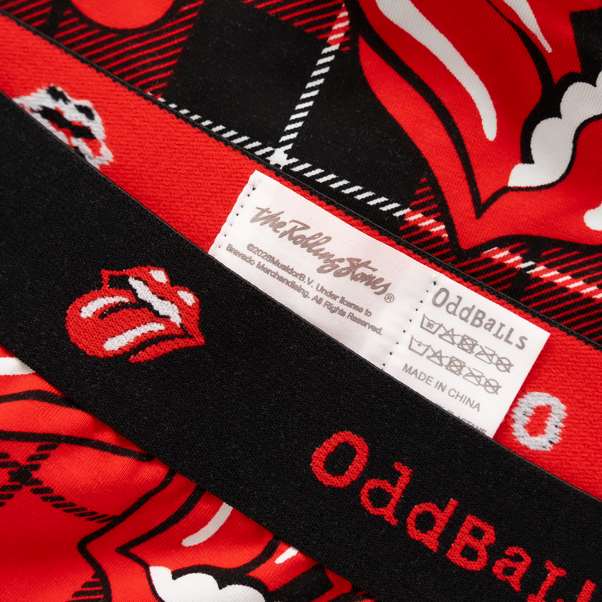 The Rolling Stones - The Rolling Stones x OddBalls Tartan Ladies Boxers