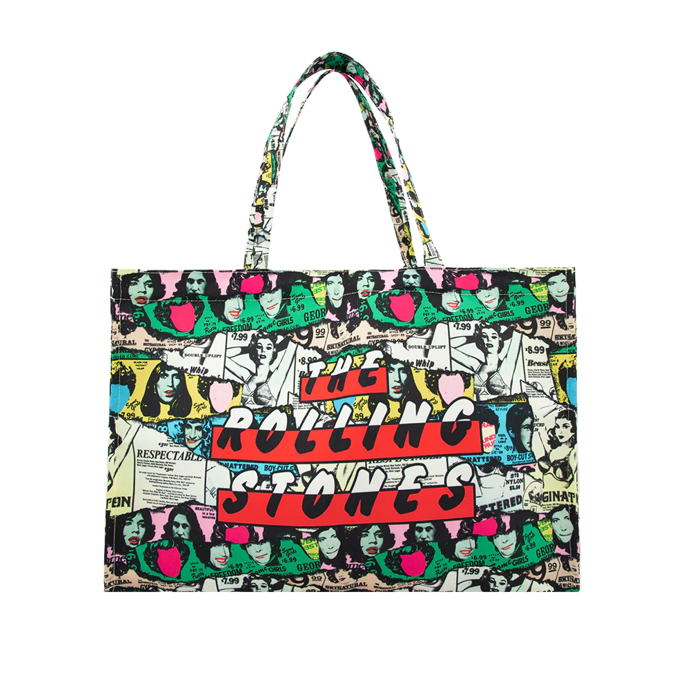 The Rolling Stones - Some Girls Cartoon Collage Tote