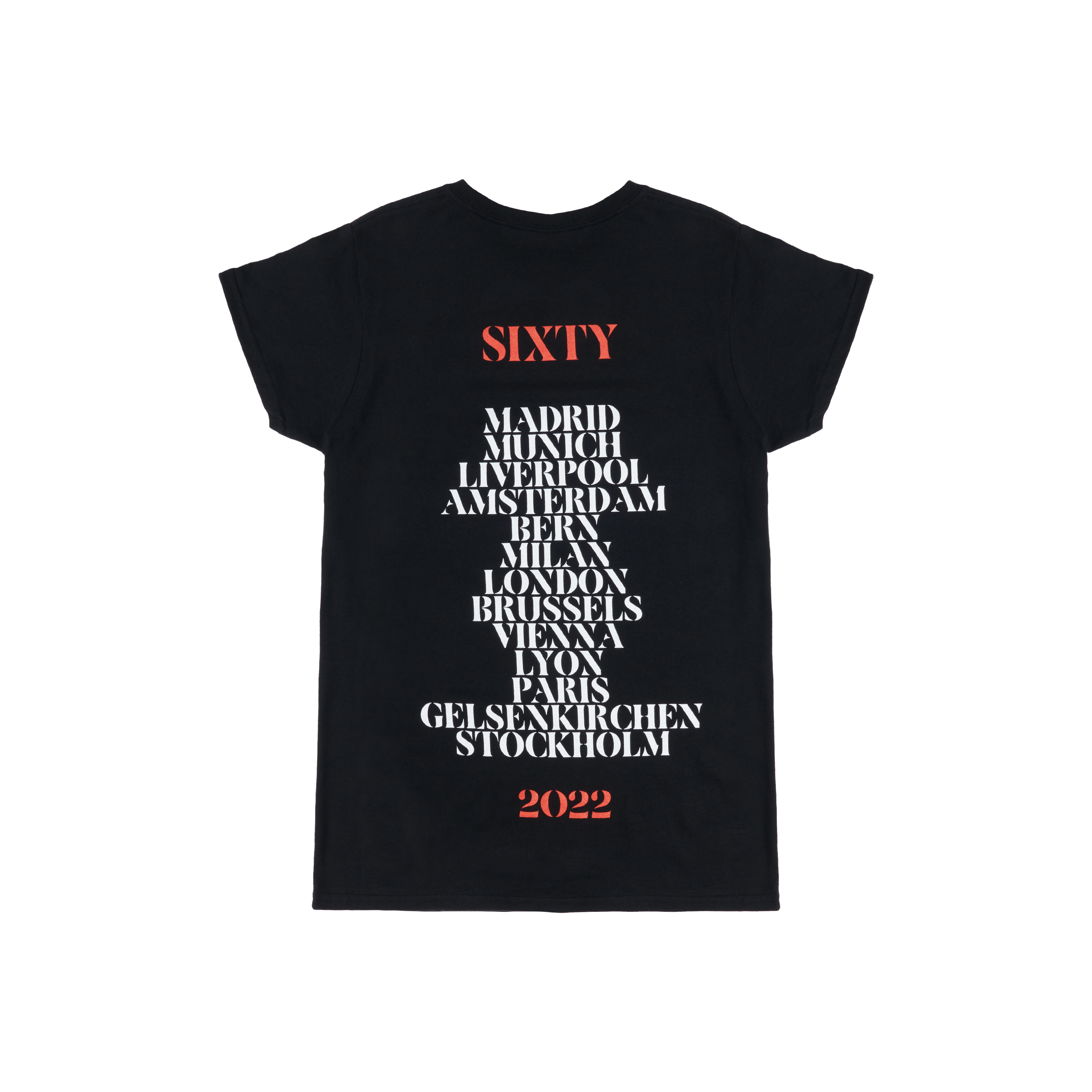 The Rolling Stones - Sixty Cyberdelic Womens Tour T-Shirt