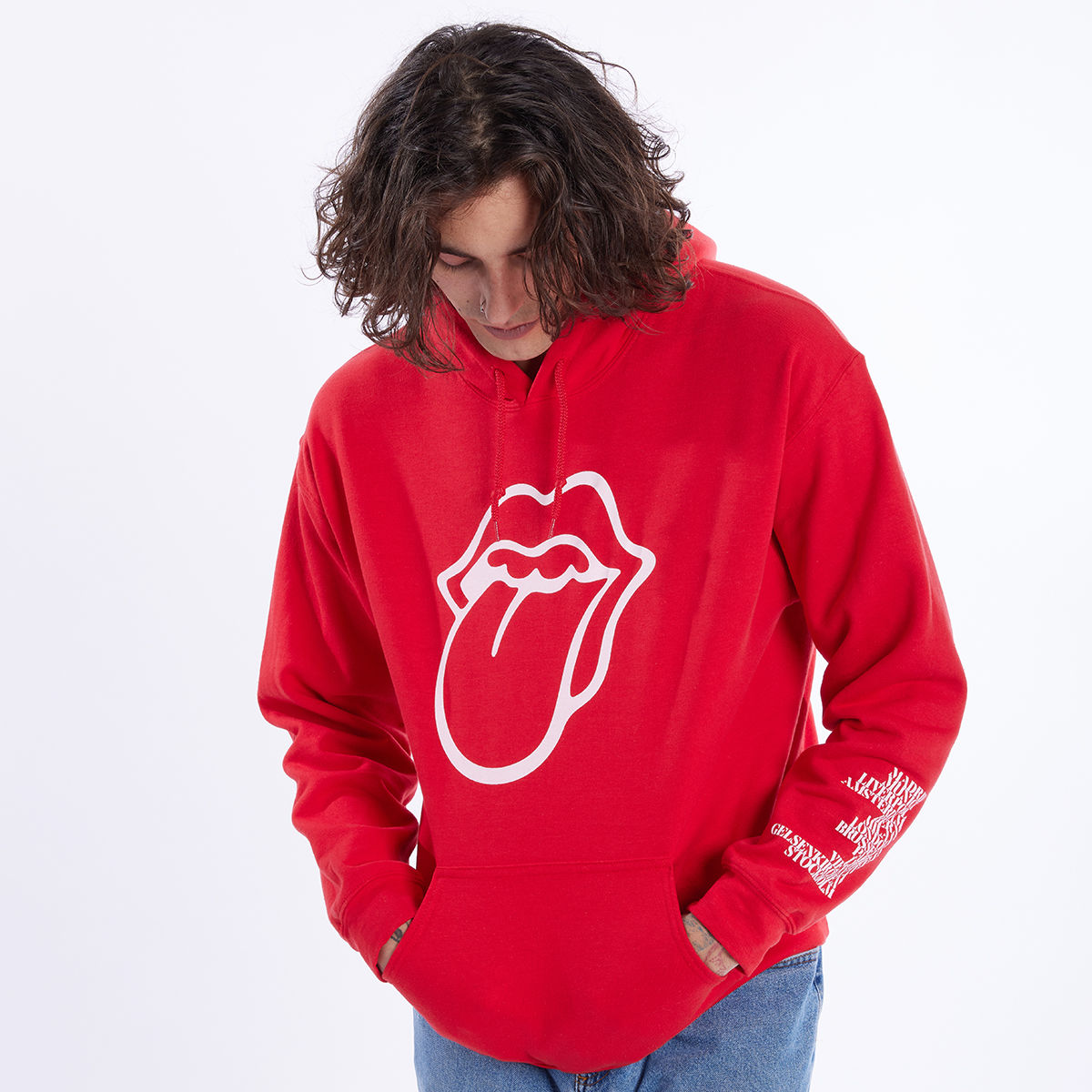 The Rolling Stones - Sixty Tonal Red Tour Hoodie