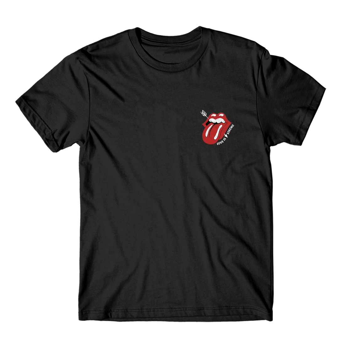 The Rolling Stones - Love Is Strong Black T-Shirt