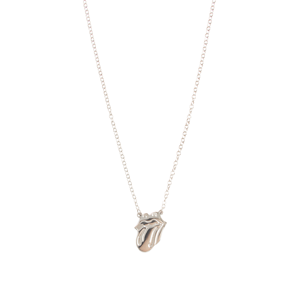 The Rolling Stones - Silver Classic Tongue Necklace