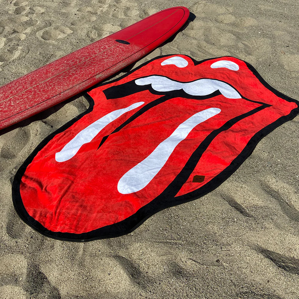 The Rolling Stones - Slowtide x Stones Classic Tongue Die Cut Beach Towel