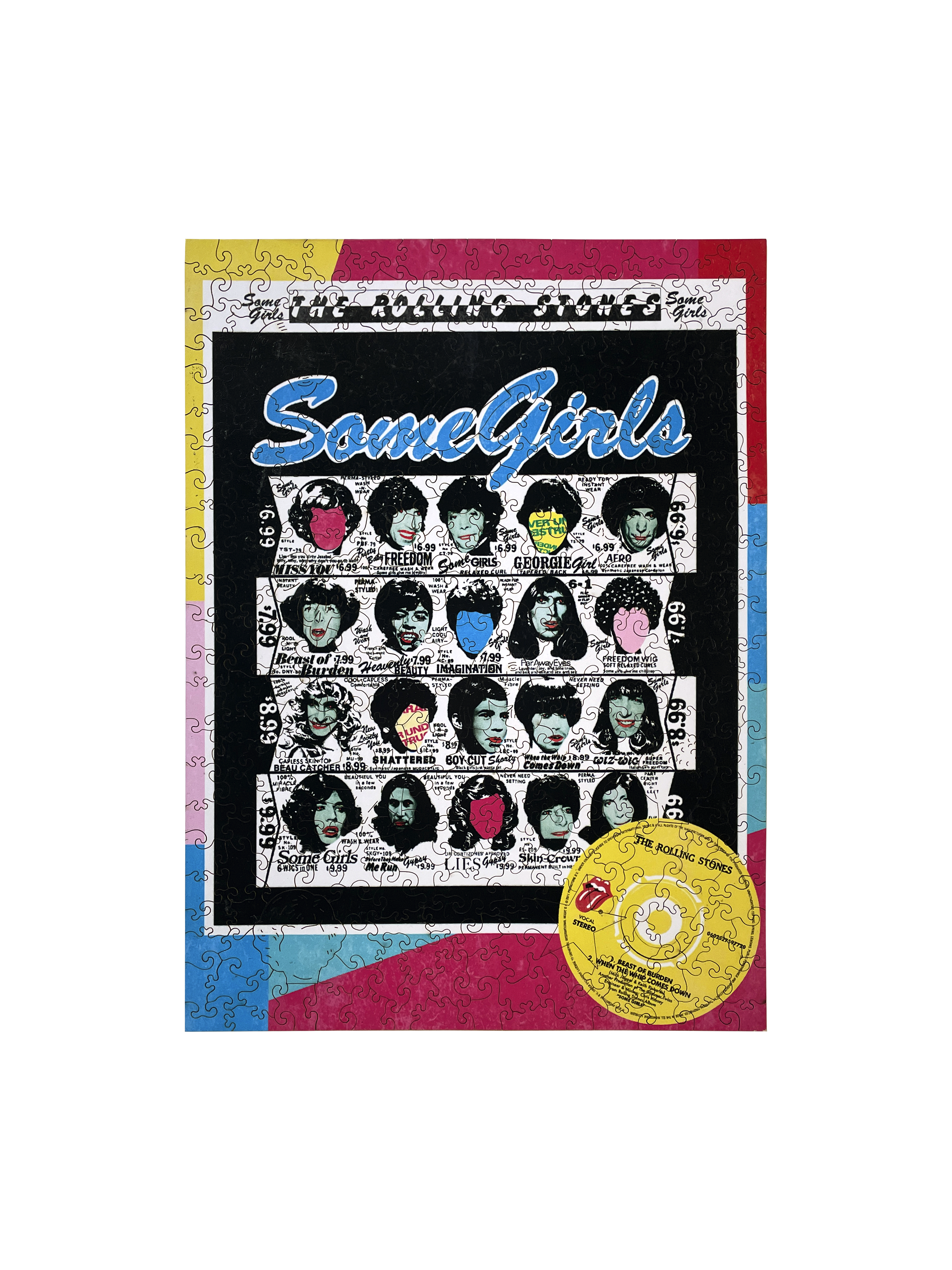 The Rolling Stones - WOODLUX X THE ROLLING STONES - SOME GIRLS POSTER PREMIUM PUZZLE