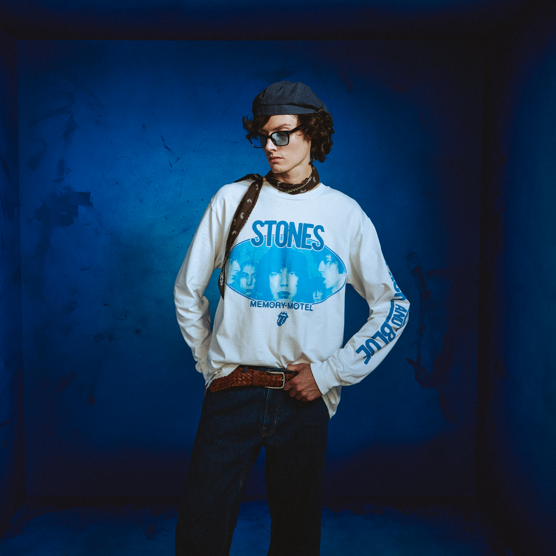 The Rolling Stones - Black and Blue White Longsleeve T-shirt