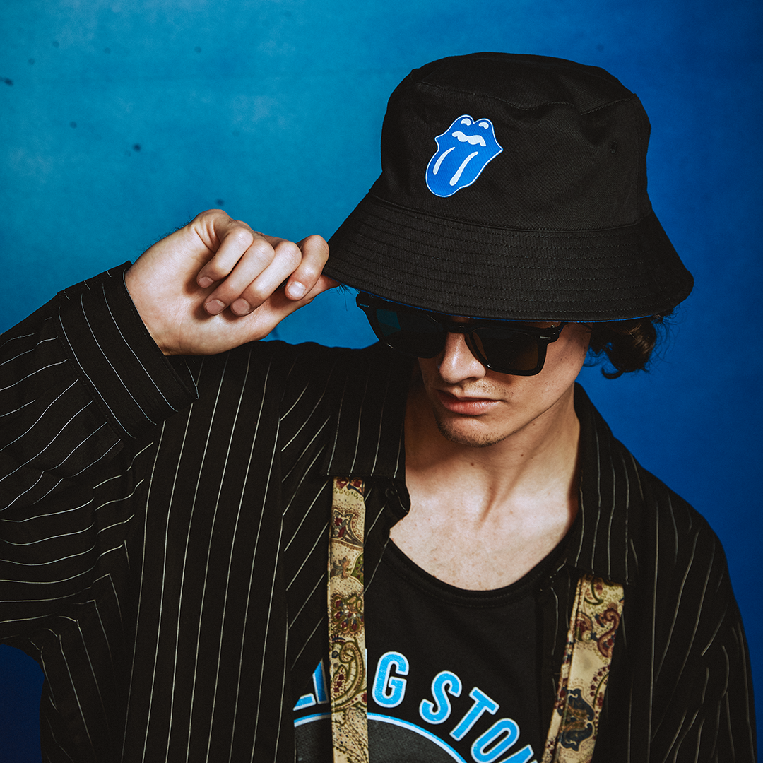 The Rolling Stones - Black and Blue Reversible Bucket Hat