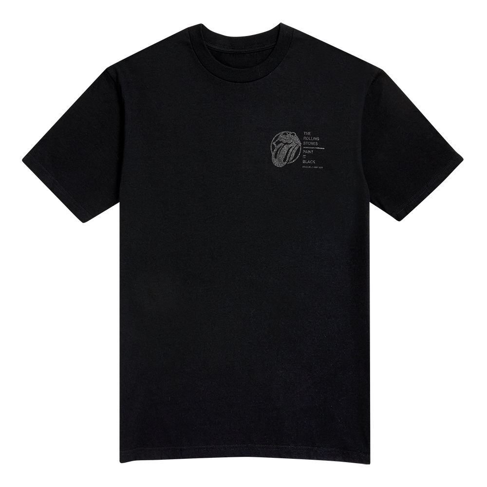 The Rolling Stones - Paint It Black Tonal Lyric T-shirt