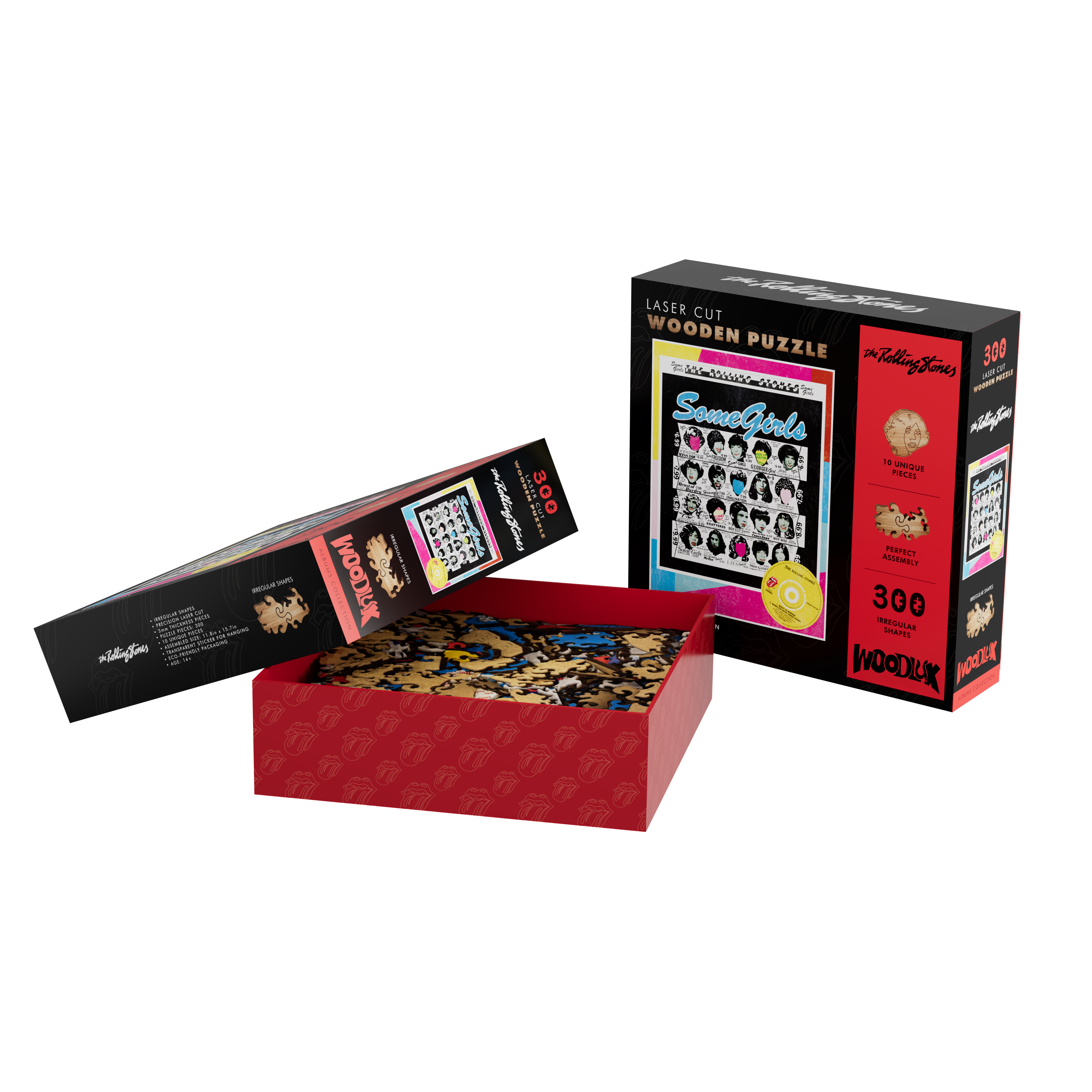 The Rolling Stones - WOODLUX X THE ROLLING STONES - SOME GIRLS POSTER PREMIUM PUZZLE