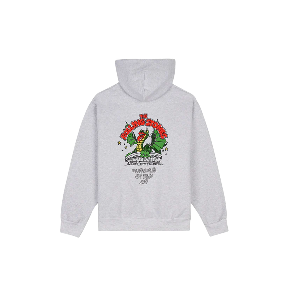 RS No. 9 - The Rolling Stones x Brain Dead Studios LA Dragon Grey Hoodie