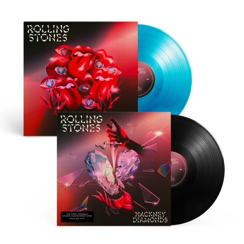 Hackney Diamonds Black + Blue Vinyl - The Rolling Stones