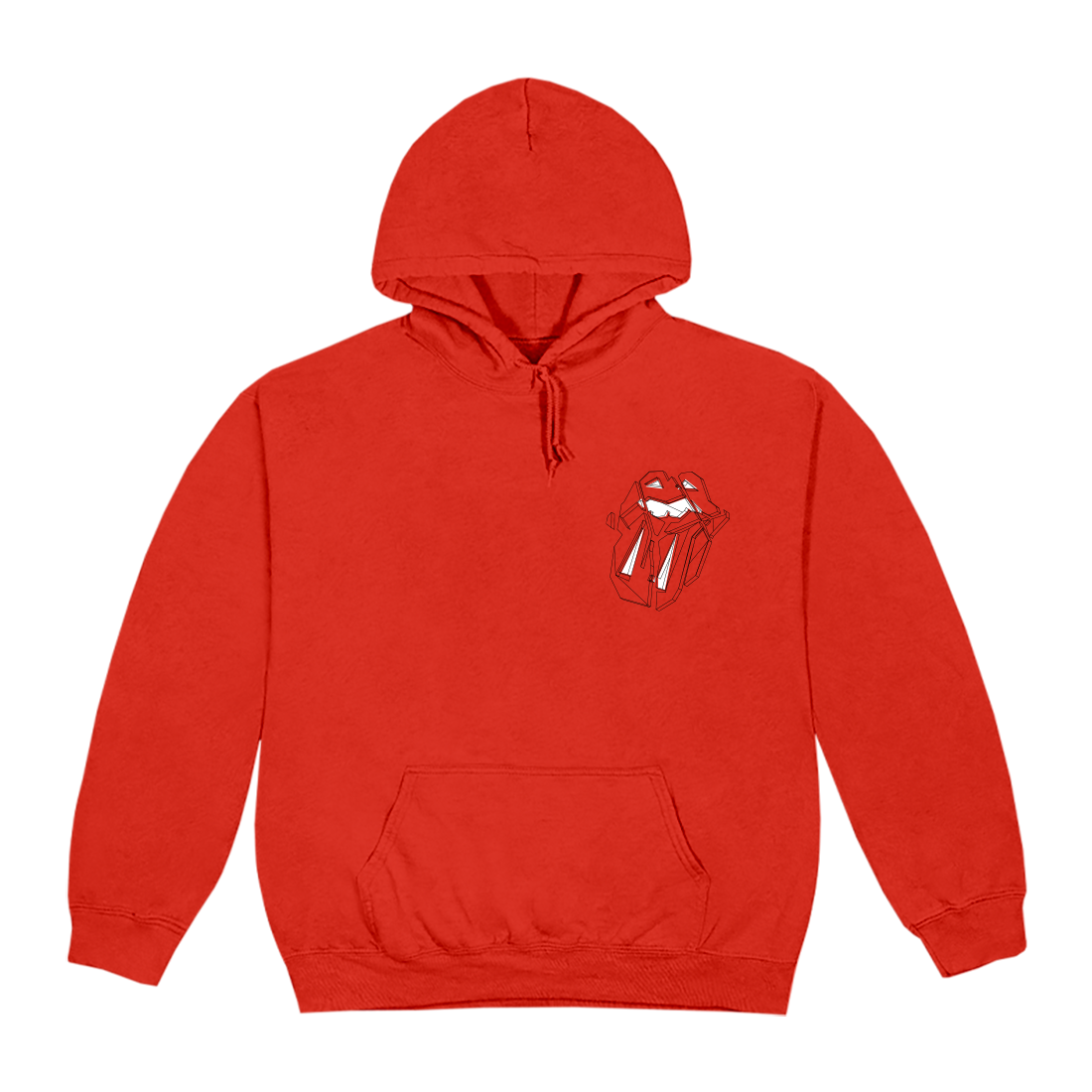 The Rolling Stones - Diamond Tongue Red Hoodie