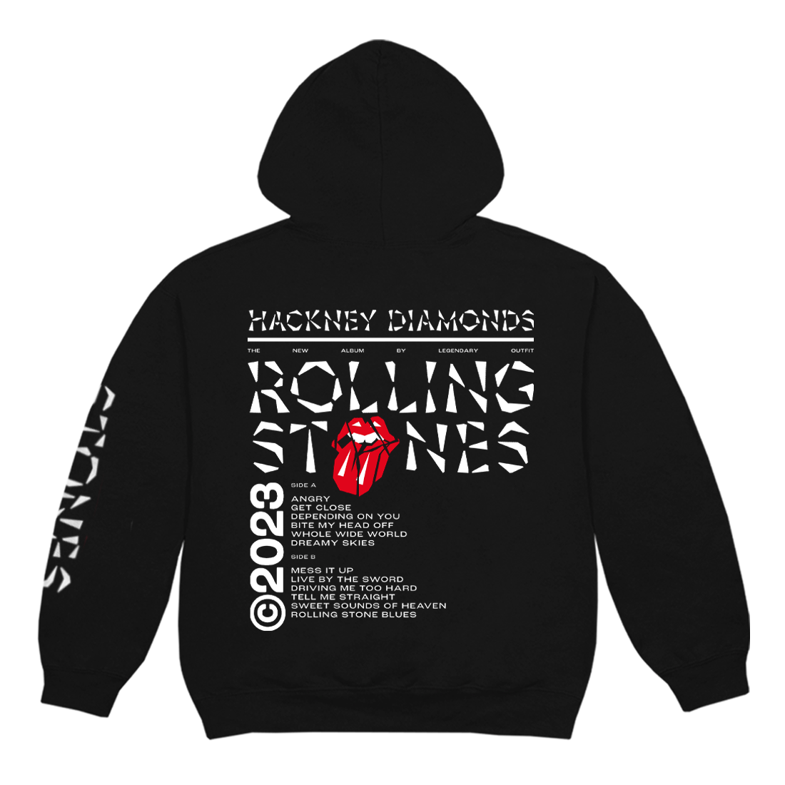 The Rolling Stones - Hackney Diamonds Tracklist Hoodie