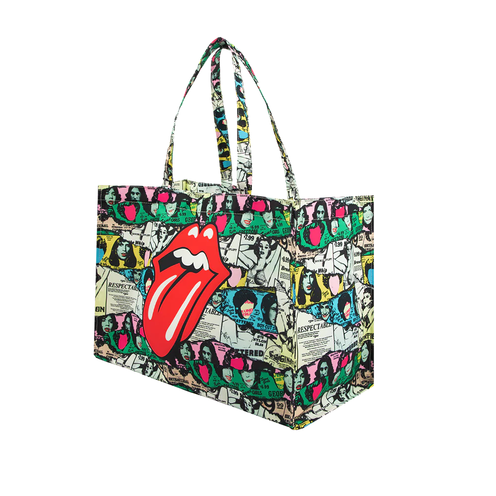The Rolling Stones - Some Girls Cartoon Collage Tote